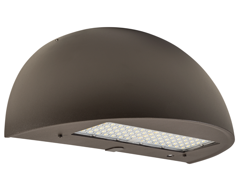 full cutoff led wall pack quarter sphere